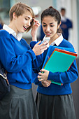 Students using smartphone