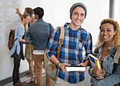 Students standing