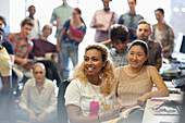 Students at seminar in IT classroom