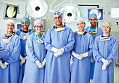 Portrait of confident surgeons