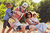 Multi-generation family relaxing