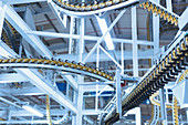 Winding printing press conveyor belts