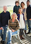 Portrait multi-generation family