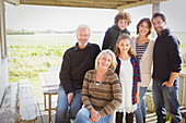 Portrait multi-generation family