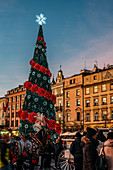 Christmas tree, Cracow, Poland