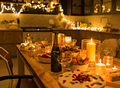 Candlelight Christmas table