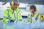 Air traffic control ground crew workers