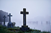 Crosses on gravestones