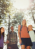 Family hiking