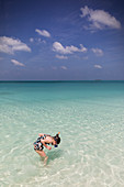 Girl snorkelling