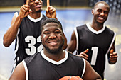 Portrait basketball player team