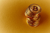 Golden Bitcoin stack
