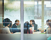 Business people talking in meeting