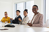 Portrait business people in conference room meeting