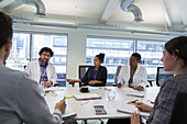 Doctors and administrators in conference room meeting