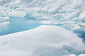 White ice melt Greenland