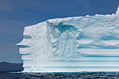 Majestic iceberg formation on ocean Greenland