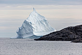 Majestic iceberg formation on Atlantic Ocean Greenland