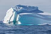 Majestic iceberg over blue Atlantic Ocean Greenland