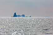 Icebergs over Atlantic Ocean Greenland