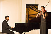 Classical musicians performing