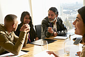 Business people talking in conference room meeting