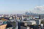 Sunny cityscape view, London, UK