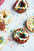 Rice pop doughnuts