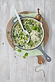 Herb risotto with parmesan
