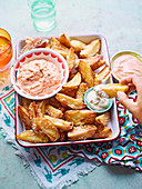 Cheesy chips and dips