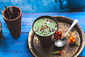 Honey coconut matcha chai Latte