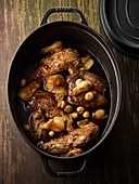 Coq au Vin mit Cointreau