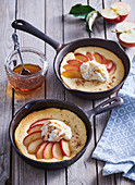 Apple pancakes from the oven