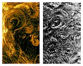 Arachnoids, Venus, radar images