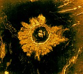 Danilova Crater, Venus, radar image