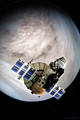 Venera 4 spacecraft arrives at Venus, illustration