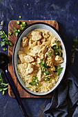 White chicken korma curry