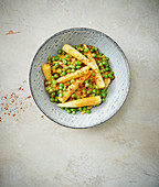 Peas and baby corn