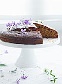 A summer courgette chocolate cake with cardamom