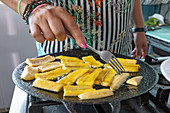 Fried bananas, Costa Rica, Central America