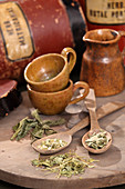 Various herbs for bubble tea