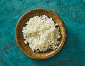 Cooked basmati rice
