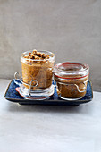 Vegan 'pâté' made from dried mushrooms and lentils