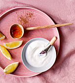 Skin food – an exfoliation treatment and a mask made from yoghurt, honey and lemon