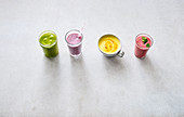 Four types of healthy power drinks