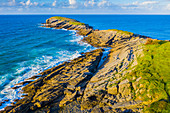 La Ballena rocky outcrop, Spain, aerial view