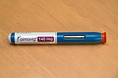 Aimovig migraine drug auto-injector pen