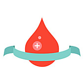 Blood donation, conceptual illustration