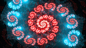 Spiral fractal, illustration