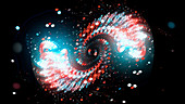Spiral in space, illustration